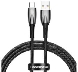 Baseus GLIMMER adatkábel (USB - Type-C, 6A, 100W, gyorstöltő, 100cm, törésgátló) FEKETE