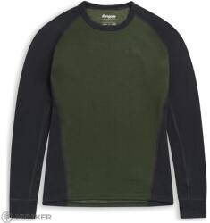 Bergans of Norway Inner: dual Merino Long Sleeve aláöltözet, pine forest/dark shadow grey (S)