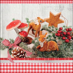 Ambiente Deer Decor Papírszalvéta 33X33cm, 20db-os - fizz