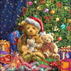 Ambiente X-Mas Bears Papírszalvéta 33X33cm, 20db-os - fizz