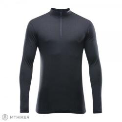 Devold Breeze Merino 150 cipzáras nyakú póló, fekete (L)