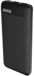 AVAX PB120 LIGHTY+ 20W 10.000mAh powerbank USB-C (PD 3.0) + 2×USB-A, fekete (AVAX_PB120) - officedepot