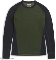 Bergans of Norway Inner: dual Merino Long Sleeve aláöltözet, pine forest/dark shadow grey (XXL)