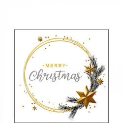 Ambiente Wishing Ring White Papírszalvéta 25X25cm, 20db-os - fizz