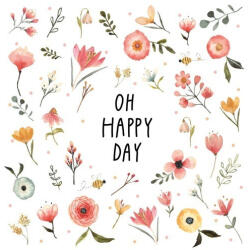 PPD Oh Happy Day Papírszalvéta 33X33cm, 20db-os - fizz