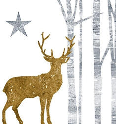 PPD Mystic Deer gold Papírszalvéta 33X33cm, 20db-os