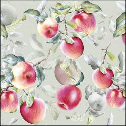 Ambiente Fresh Apples green Papírszalvéta 33X33cm, 20db-os - fizz