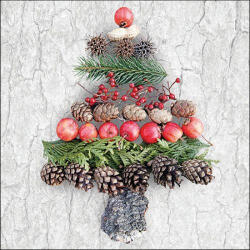 Ambiente Deco Tree grey Papírszalvéta 33X33cm, 20db-os - fizz