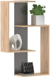 TEMPO KONDELA Fali Polc, Artisan Tölgy/Grafit, Valpa