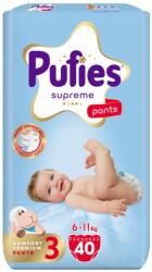pufies Scutece pantalonași Pufies Supreme - Mărimea 3 Midi, 40 bucăți, 6-11 kg, Value Pack (54000270)