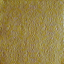 Ambiente Elegance Ocher Dombornyomott Papírszalvéta 40X40cm, 15db-os