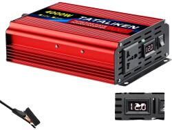  Tápinverter, tiszta szinuszhullám, univerzális aljzat, 12V4000W 220V