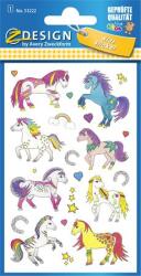 Avery Zweckform Autocolant, hârtie, 1 foaie, 76x120 mm, AVERY ZWECKFORM, "Z-Desing No. 53222", unicorn (53222)