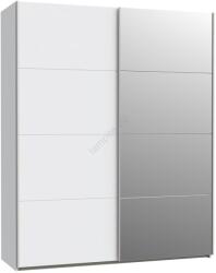 Forte Garderob s ogledalo KARO 170x210 см bял (FR0088)