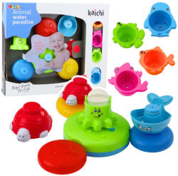  Interaktív Fürdőjáték-készlet, Szökőkút, Állatok, Poharak 22799