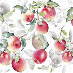 Ambiente Fresh Apples White Papírszalvéta 33X33cm, 20db-os - fizz
