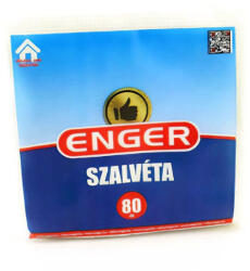 ENGER Szalvéta Enger Kockás 1 Rétegű 29X29 Cm 80 Darabos - fizz