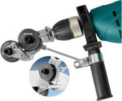 Extol adapter klt. fúrógéphez, lemezvágó fej, 1/4" hatszög befogás