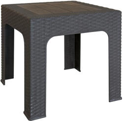 TEMPO KONDELA Kerti Kisasztal Rakásolható, Barna, Zama