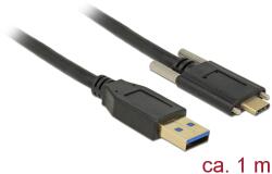 Delock SuperSpeed USB 10 Gbps (USB 3.1 Gen 2) cablu Conector tip A de tip masculin Conector tip USB-C de tip masculin