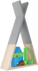 TEMPO KONDELA Gyerekpolc, Szürke/Természetes, Joli