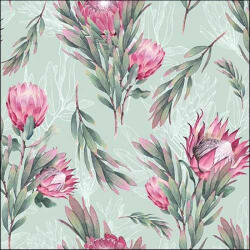 Ambiente Protea green Papírszalvéta 33X33cm, 20db-os - fizz