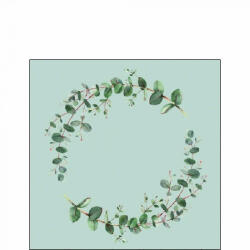 Ambiente Eucalyptus Branch green Papírszalvéta 25X25cm, 20db-os - fizz
