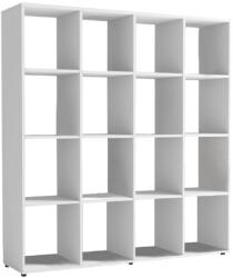 TEMPO KONDELA Könyvespolc, Fehér, Sarah