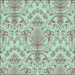 Ambiente Baroque Ornament green Papírszalvéta 33X33cm, 20db-os - fizz