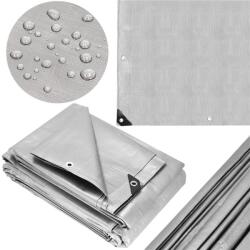 Springos Takaróponyva - Vízálló, UV Álló - 4x7m - Szürke (GA2142)