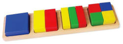 Viga Toys Joc de sortare din lemn cu cuburi Viga Fracții