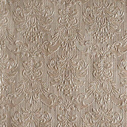 Ambiente Elegance Pearl Taupe Dombornyomott Papírszalvéta 40X40cm, 15db-os - fizz