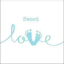Ambiente Sweet Love Boy Papírszalvéta 33X33cm, 20db-os - fizz