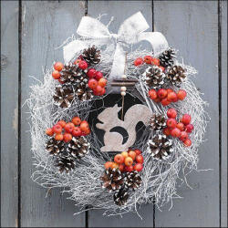 Ambiente Squirrel In Wreath Papírszalvéta 33X33cm, 20db-os - fizz