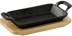 Masterpro Tavă fontă cu suport COOK & SHARE 17x10x2, 5 cm negru BGMP-3807-4