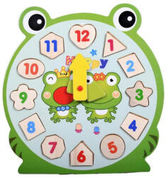 Alltoys Puzzle oră lemn broască