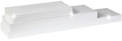 TEMPO KONDELA Polc, Fehér Fényes, 80x25, Gana Fy 11044-4