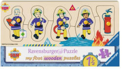 Ravensburger Puzzle din lemn Pompierul Sam și prietenii săi