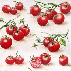 Ambiente Tomatoes Papírszalvéta 33X33cm, 20db-os - fizz