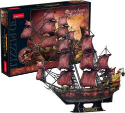 CubicFun Puzzle 3D CUBICFUN Puzzle 3D Navă cu pânze Queen Anne's Revenge 391 piese