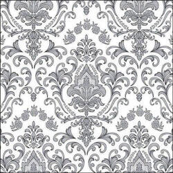 Ambiente Baroque Ornament Silver Papírszalvéta 33X33cm, 20db-os - fizz