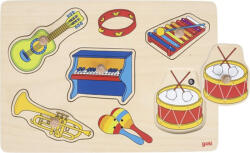 Goki Puzzle din lemn cu sunete Instrumente muzicale