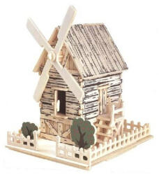 Wooden Toy / Wck JUCĂRIE DIN LEMN, Puzzle 3D WCK Moară de vânt