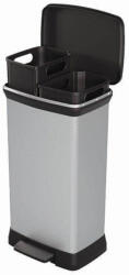 Keter Coș de gunoi Curver Deco Bin Duo 23l + 23l argintiu Cos de gunoi