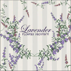 Ambiente Lavender Flowers Papírszalvéta 33X33cm, 20db-os - fizz