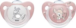 Nuk Силиконови залъгалки NUK - Bambi, 0-6 m, с кутийка за съхранение и стерилизация, 2 броя (10175003)