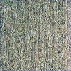 Ambiente Elegance green Leaf Dombornyomott Papírszalvéta 40X40cm, 15db-os