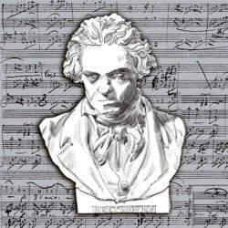 PPD Beethoven Papírszalvéta 25X25cm, 20db-os - fizz