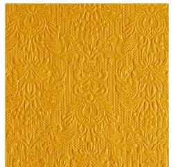Ambiente Elegance Ocher Dombornyomott Papírszalvéta 25X25cm, 15db-os - fizz
