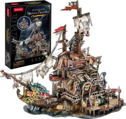 CubicFun Puzzle 3D CUBICFUN Puzzle 3D Portul Pirat Tortuga 218 piese